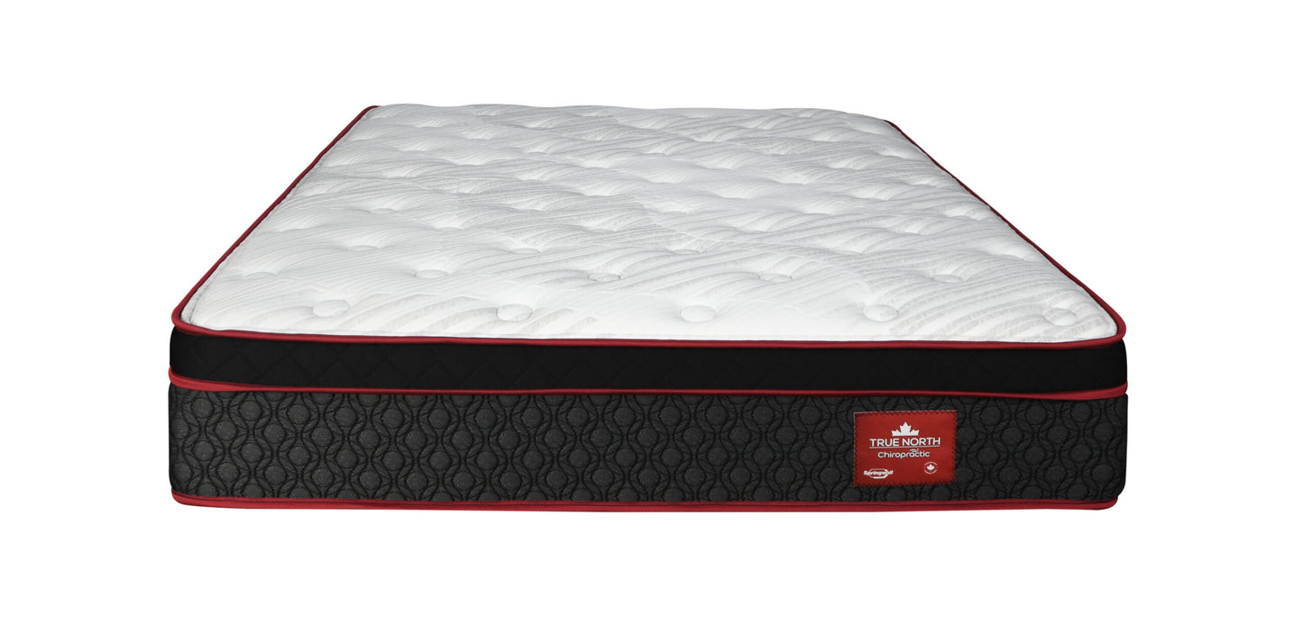 Chiropractic Frontenac 12.5" Pocket Coil Euro Top Plush Feel