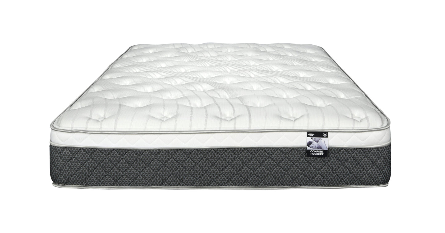 Hampton 12.5" Pocket Coil Euro Top Medium Plush Feel