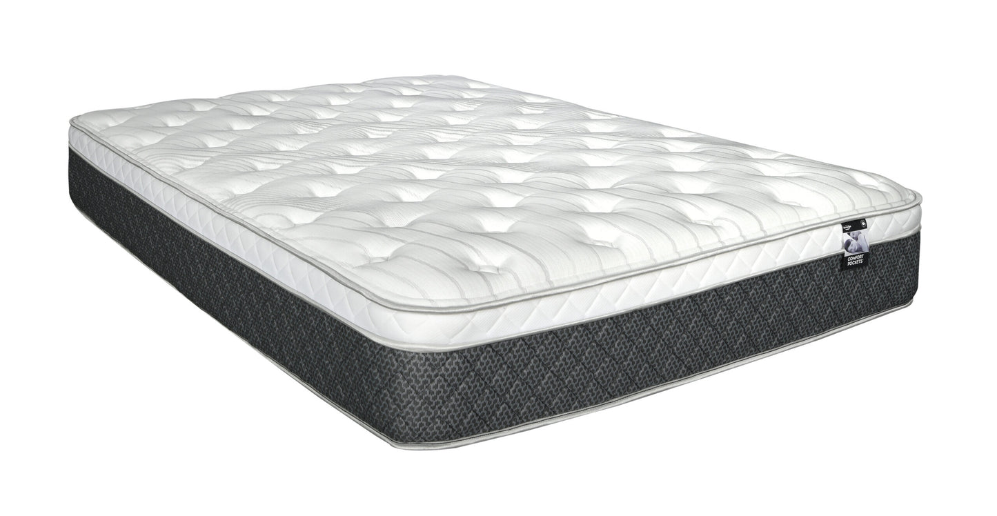 Hampton 12.5" Pocket Coil Euro Top Medium Plush Feel